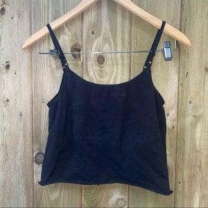 🌹4/16🌹Cropped black tank top